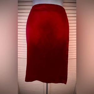 Aspesi Silk & flax shimmering deep merlot Italian skirt lined w/back zipper ❤️
